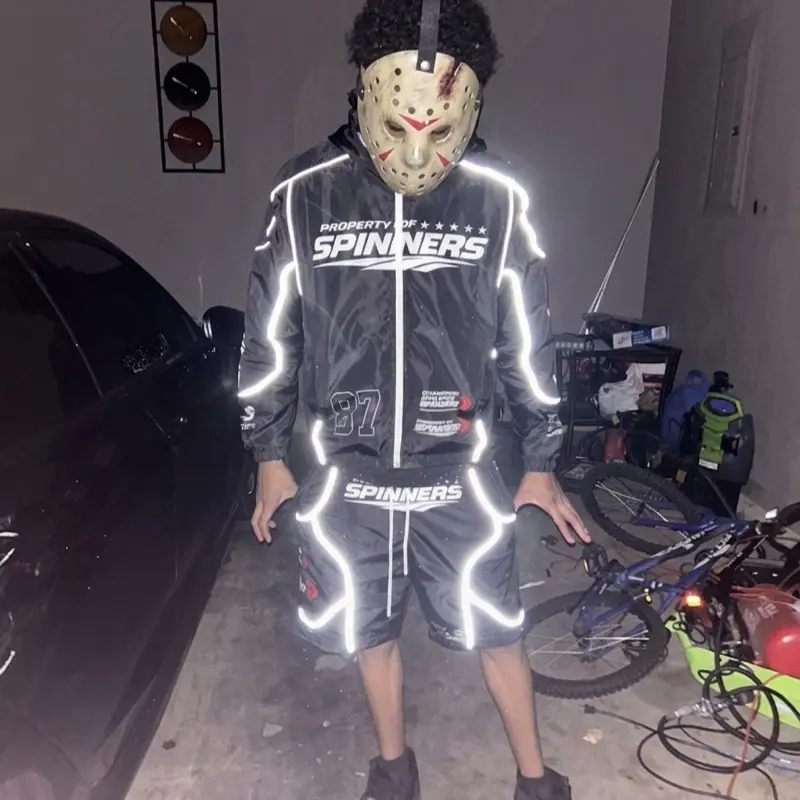 Reflective track suit