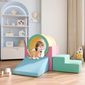 Christmas gift idea,Topwin Modular Play Couch & Climbing Blocks – Multi-Functional Fun for Play Areas Toys Nursery