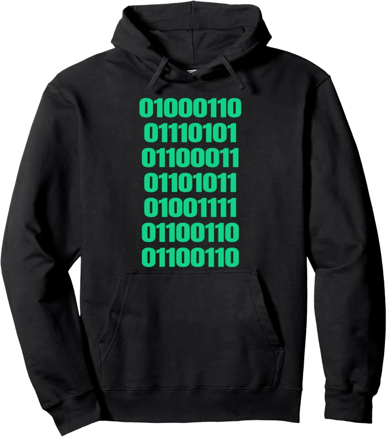 Fuck Off In Binary Code Pullover Hoodie