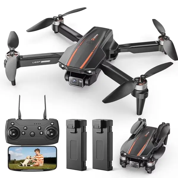 H31 Camera Drone - Adjustable 3-Speed Settings, Optical Flow Positioning, 480p Video, 2 Batteries, Black for Kids and Adults