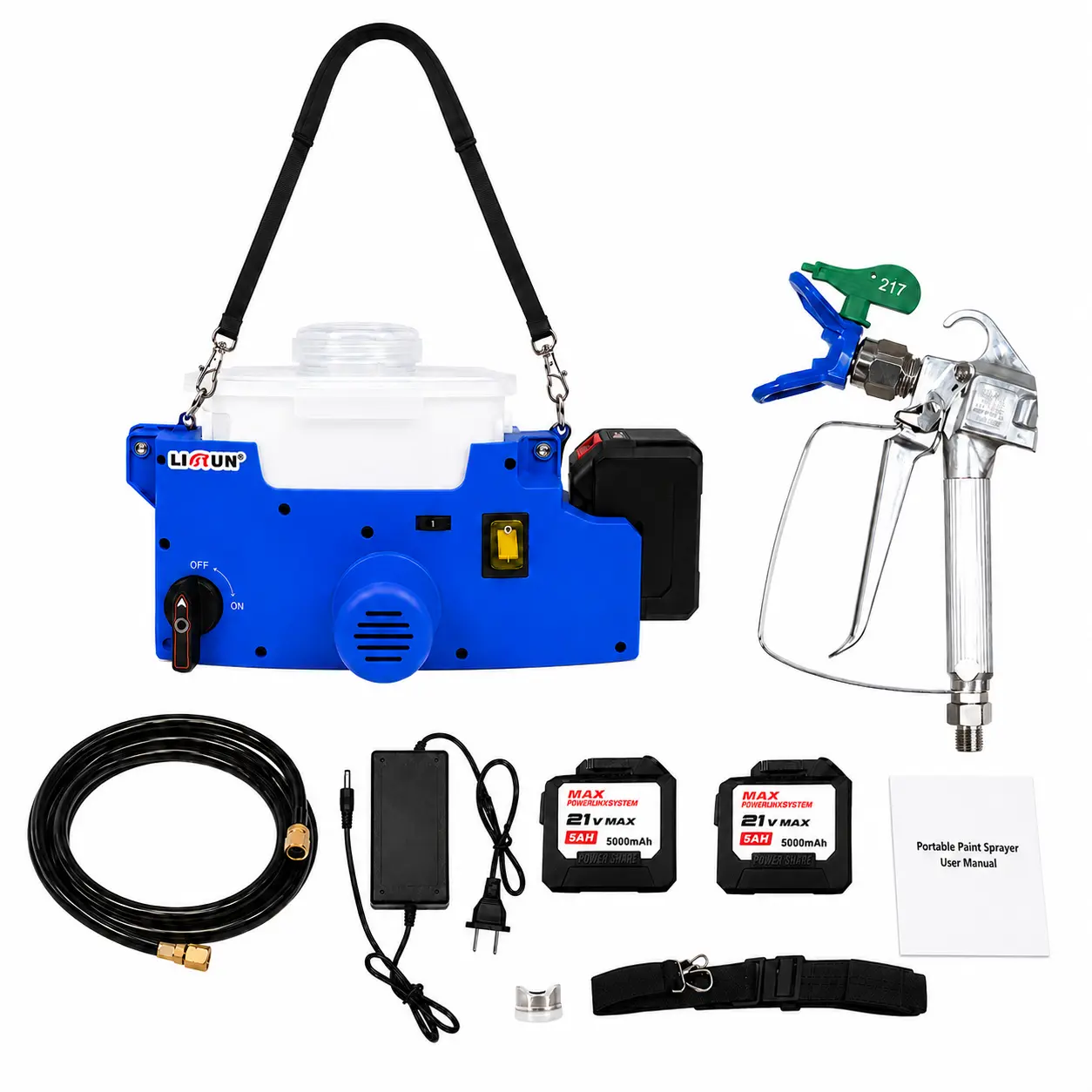 【Summerfinds】Cordless Airless Paint Sprayer, 500W Brushless Motor 2600PSI Backpack Form, 2x 6000mAh Lithium-Ion Batteries, Easy for DIY Users Smooth Finish Ideal for Walls Home Painting Projects