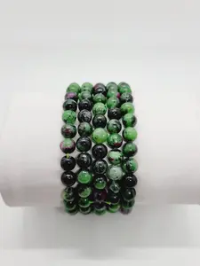 Ruby Zoisite Stone Bracelets Stone Bracelets, Semi-Precious Stone Bracelets, Metaphysical, Reiki, Boho , Healing Stone Bracelet