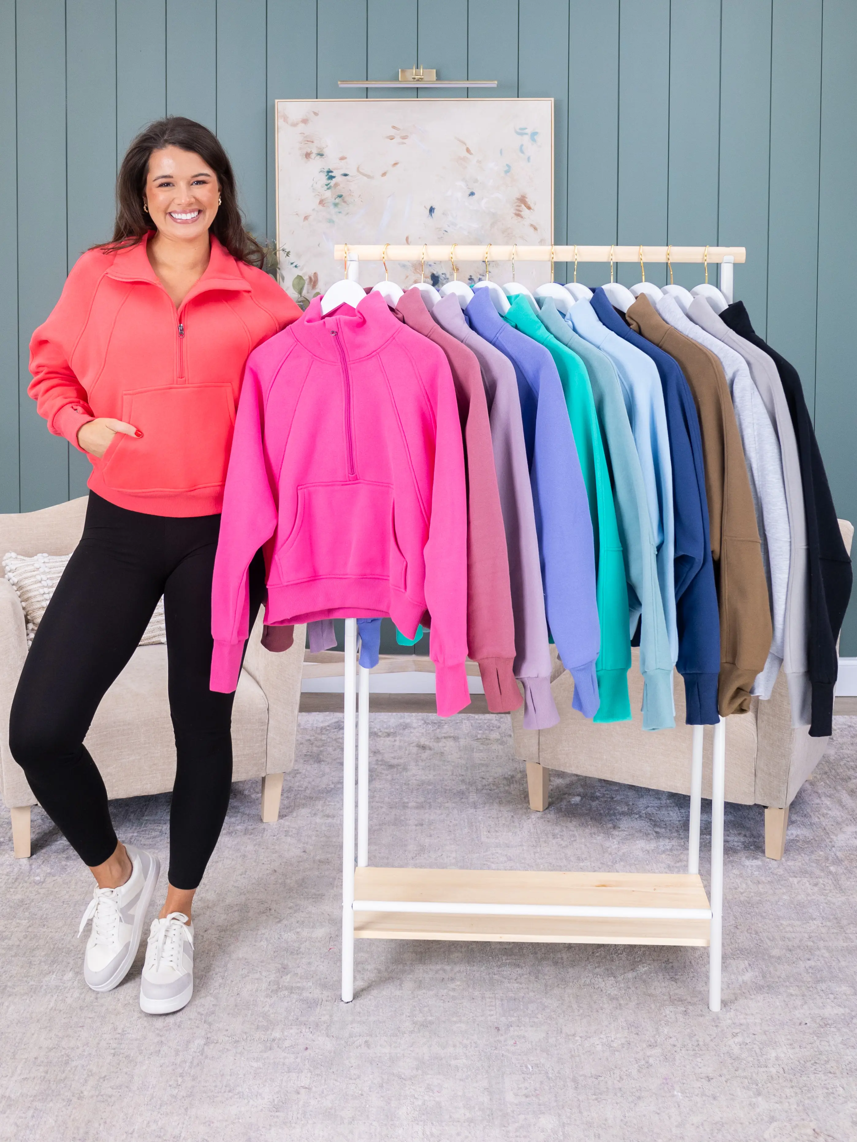 Luxe Fleece Funnel Neck Pullover In Two Lengths ( Regular 21" & Long 24") By DD Design | S - 3XL