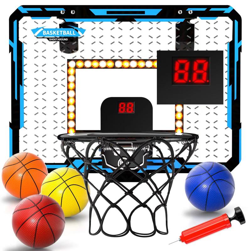 Basketball Hoop Indoor , Mini Basketball Hoop with 4 Balls, Basketball Toys
