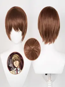 Anime Death Note Night God Moon Cos Wig, High Temperature Fiber, Clip-On Net, Perfect for Costume Parties, Cosplay, Performances