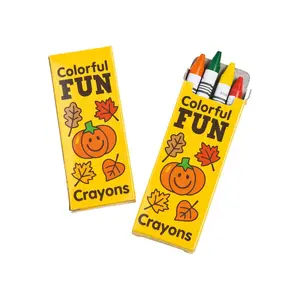 4-Color Fall Crayons - 24 Boxes
