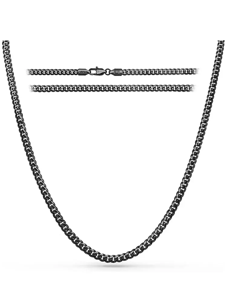 RTZN Black Cuban Link Chain (5mm)