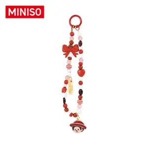 MINISO Monchhichi Coffee Farm Collection Beaded Phone Lanyard | Cute Cartoon Anti-Lost Phone Strap,Fashion Portable Anti-lost Phone Chain Accessories outdoorfun