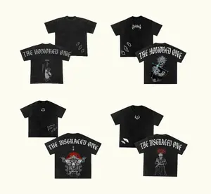 [Collection] The Honored One Gojo Satoru & Ryomen Sukuna JJK Jujutsu Kaisen Acid Washed Vintage Style T-shirt, Anime Inspired Tee graphic tees men Menswear jjk merch Top Seamless