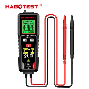 HABOTEST HT93 Digital Multimeter 600V AC/DC Voltage 2000 Counts Auto Range Resistance NCV Live Wire Test Smart Multimetro Tester with Back Light