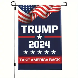 12x18 in Donald Trump 2024 Decorative Garden Flag, Premium Weatherproof Durable Polyester Flag - Outdoor Home Decor for Trump Supporters, Premium Material Festive Banner