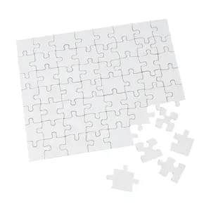 8" x 10" 56-Piece DIY White Cardboard Jigsaw Puzzle Sets - 24 Pc.