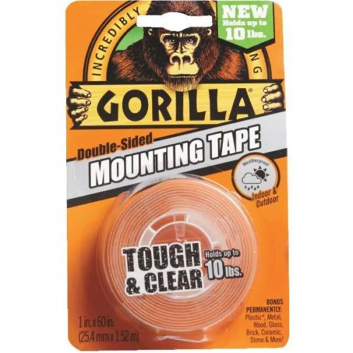 212 MAIN Gorilla Heavy-Duty Mounting Tape with Strong Adhesion, Ideal for Skateboarding & Outdoor Recreation Equipment Repairs (Gorilla Glue Formula)