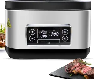 Homtone Sous Vide Cooker, 8 Quart Stainless Steel Sous Vide Machine with Precise Temperature Control，6 Preset Shortcuts, LED Touchscreen – All-in-One Sous Vide Cooking Pot for Home Use