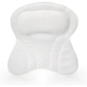 Bathtub pillow bath pillow luxury bathtub pillow for tub neck and back support soft 4d mesh fabric bath tub pillow