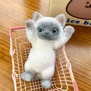 Soft Slow Rebound Cat Squeeze Toy, Ventilation Relaxing Desk Tool, Stress Relief Fidget, Durable Unique Design, Perfect Gift for Office Home Birthday Party