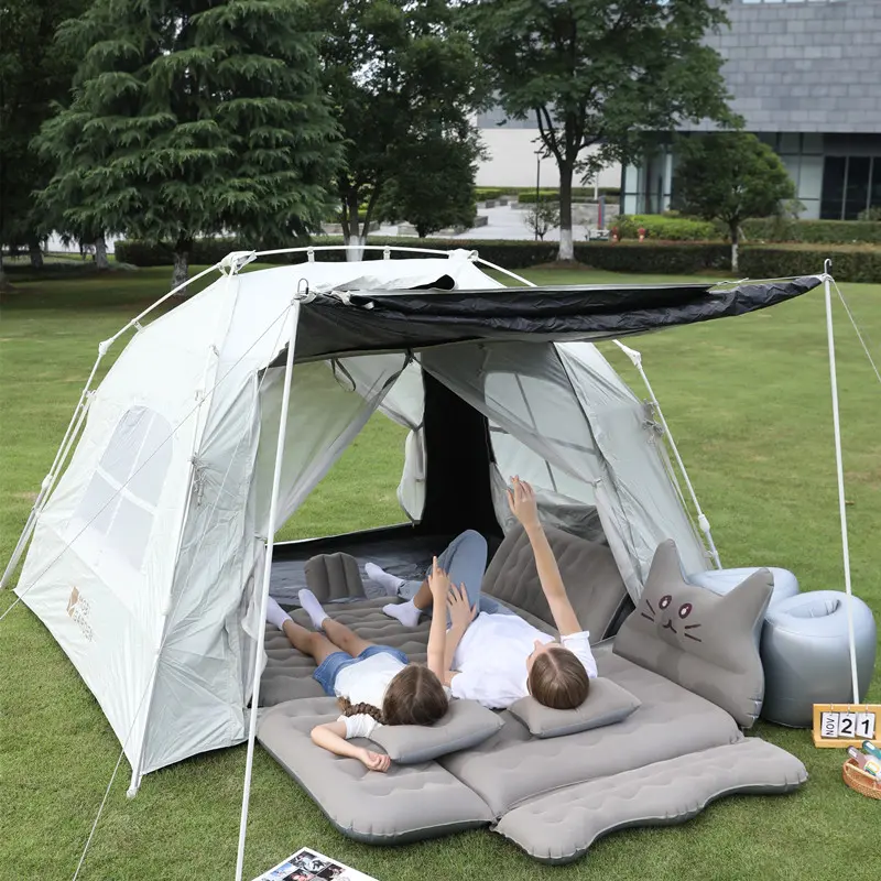Portable Inflatable Car Bed, Soft PVC RV Mattress with Electric Pump, Storage Bag & Repair Kit, Easy to Carry, Fits Most Vehicles