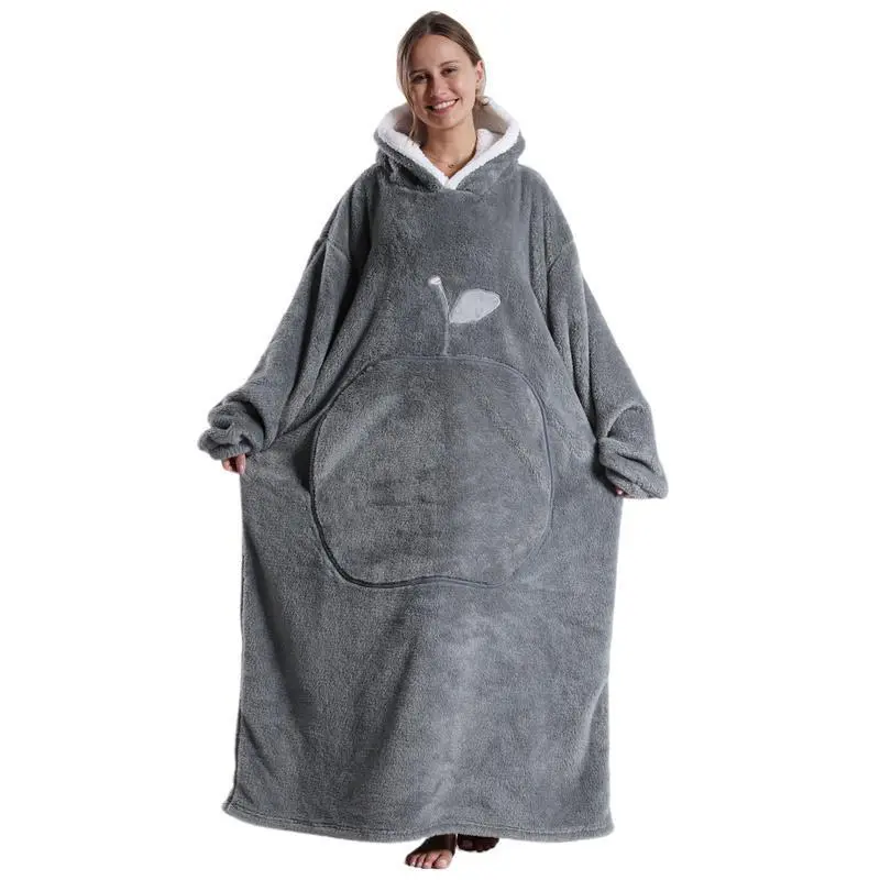 Oversized Wearable Blanket Hoodie Sweatshirt Gifts for Women and Men, Plus Size Warm and Cozy Giant Blanket Hoodie, Thick Flannel Blanket with Sleeves and Giant Pocket(gift)Gift Oversized Wearable Blanket Hoodie Sweatshirt Gifts for Women and Men, Plus Size Warm and Cozy Giant Blanket Hoodie, Thick Flannel Blanket with Sleeves and Giant Pocket(gift)Gift