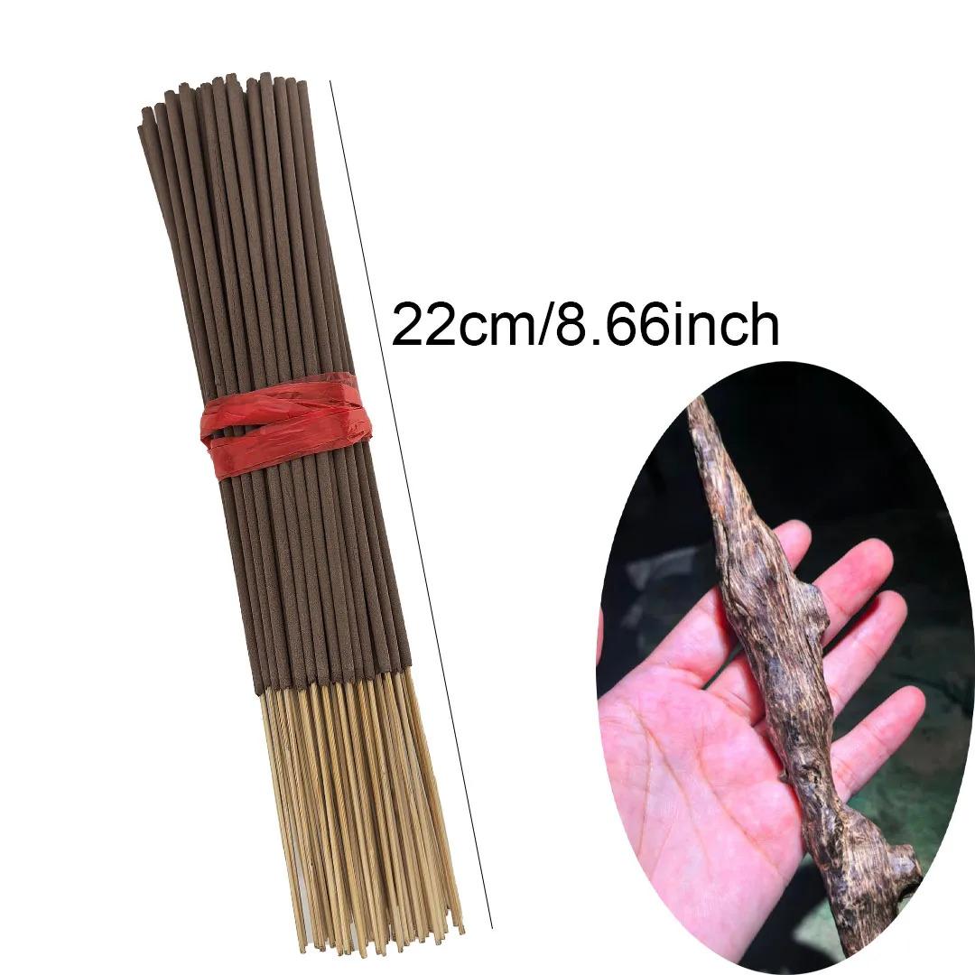 100/200Pcs High Grade Oud Incense Sticks Natural Ebony Agarwood Luxury Long Lasting Home Fragrance Aromatherapy