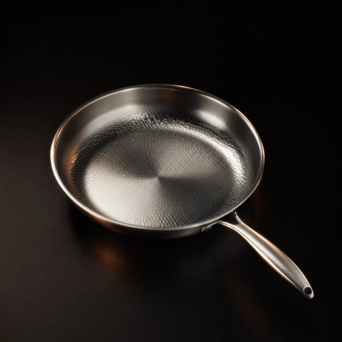 Hand-Hammered Titanium Pan