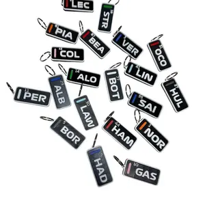 Driver Leaderboard Tag Keychain 3D-printed - Unique Design for Fans and Enthusiasts