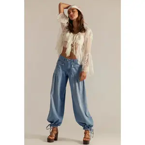 Free People: Lotus Jean in Bijou Blue Free People: Lotus Jean in Bijou Blue