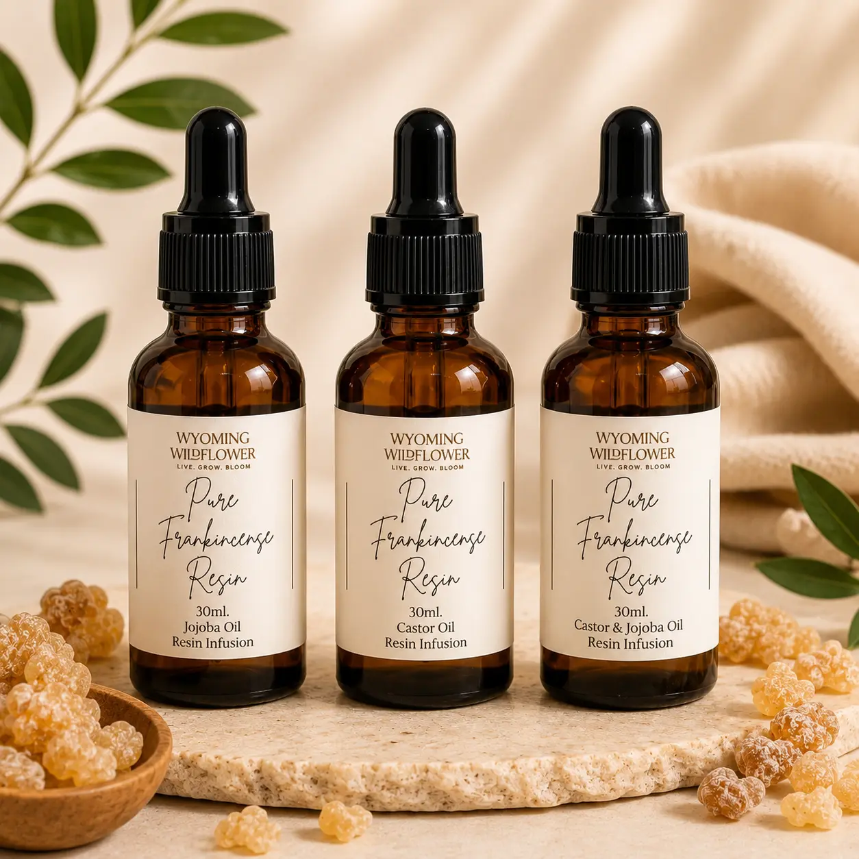 Pure Frankincense Resin Oil | Resin Extraction | Boswellic Acid | Anti-Aging | Tighten & Tone | Hyperpigmentation Acne Body Care  Jojoba