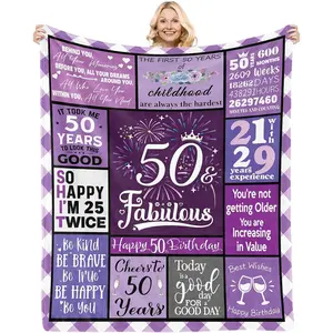 Kesidilo 50th Birthday Gifts for Women, for 50 Year Old Woman, 50 and Fabulous Gifts for Women, 50 Years Old Birthday Gifts for Women, Turning 50 Gifts Women