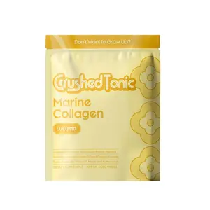 Crushed Tonic Collagen | Instant Coffee & Organic Lucuma · Hydrolyzed Collagen Peptides for Skin, Hair & Nails | Sugar-Free Superfoods | Marine & Grass-Fed Bovine | Gluten Free Non-GMO Halal Kosher Dietary Beauty Supplement