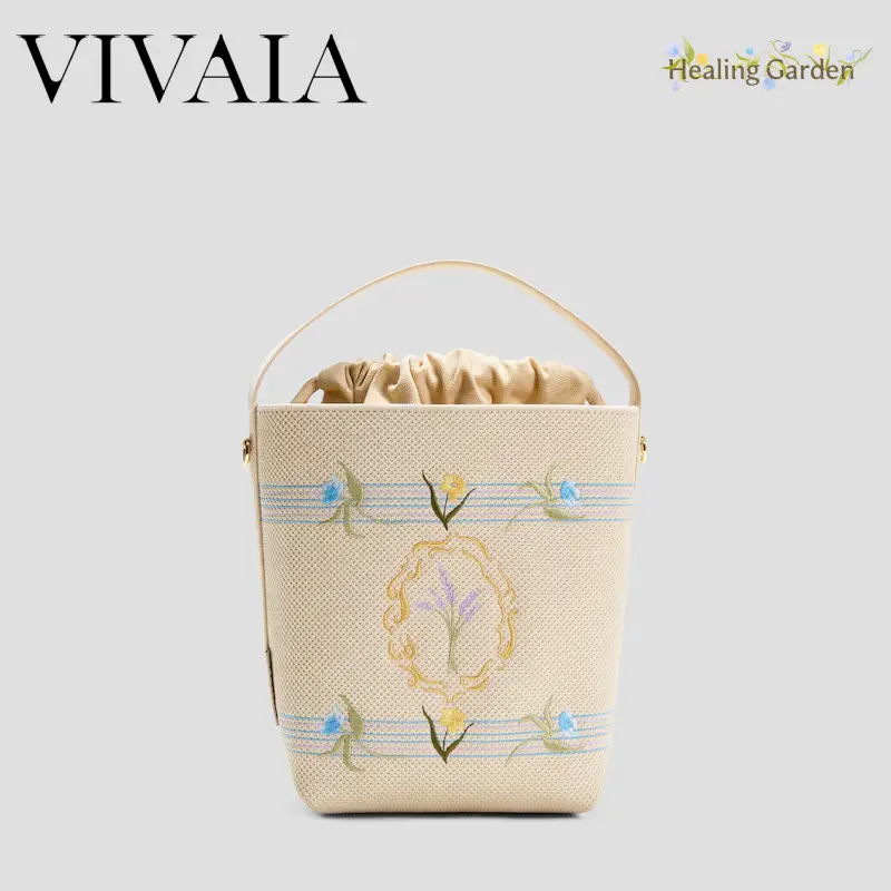 VIVAIA The Bucket Tote, Tote Bags, Mashine Washable, Suitable for Summer Vacations, Parties, Shopping (Farreh)