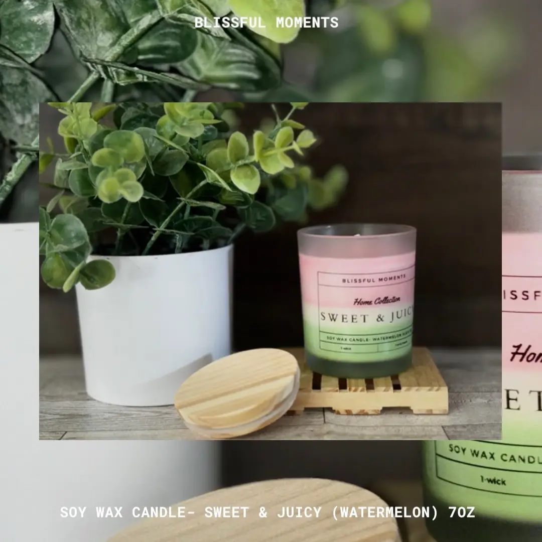 Sweet & Juicy Watermelon Scented Candle - Perfect for Home Decor and Ornaments