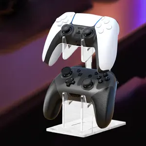 Acrylic Game Controller Holder, Multi-grid Game Controller Display Stand, Console Accessories for PS5/PS4/Switch Pro/Xbox Elite/Xbox/Xbox 360, Gaming Controllers
