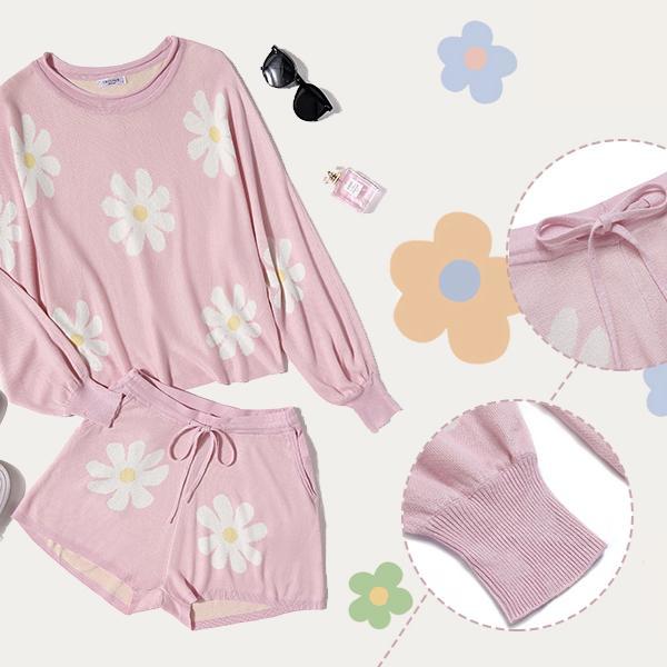 Knit Pajamas Set for Women Lounge Wear Sets Long Sleeve Sweatsuit Matching 2 Piece Outfits Casual Sweater Sets Valentines Gift Knit Pajamas Set for Women Lounge Wear Sets Long Sleeve Sweatsuit Matching 2 Piece Outfits Casual Sweater Sets Valentines Gift