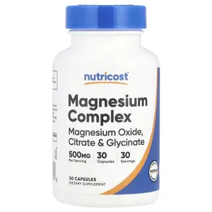 Nutricost Magnesium Complex, 500 mg, 30 Capsules Nutricost Magnesium Complex, 500 mg, 30 Capsules