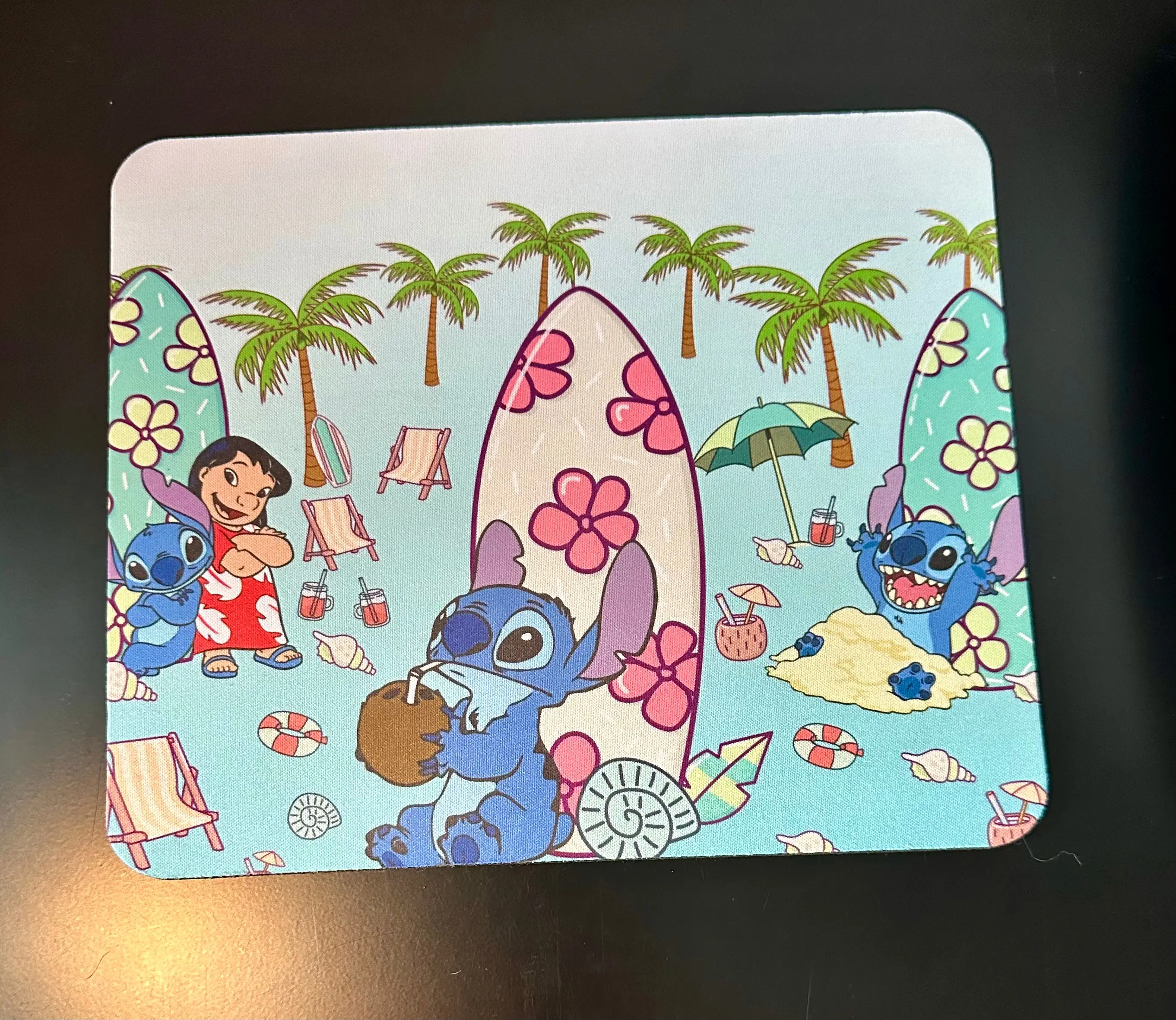 Lilo & Stitch Beach - 8 X 10 Mouse Pad