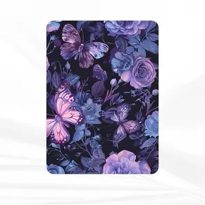 Purple Butterfly Kindle Insert | Floral Bookish Design | Glossy or Glitter Holo Laminate | Multiple Kindle Sizes | Aesthetic Kindle Decor Device
