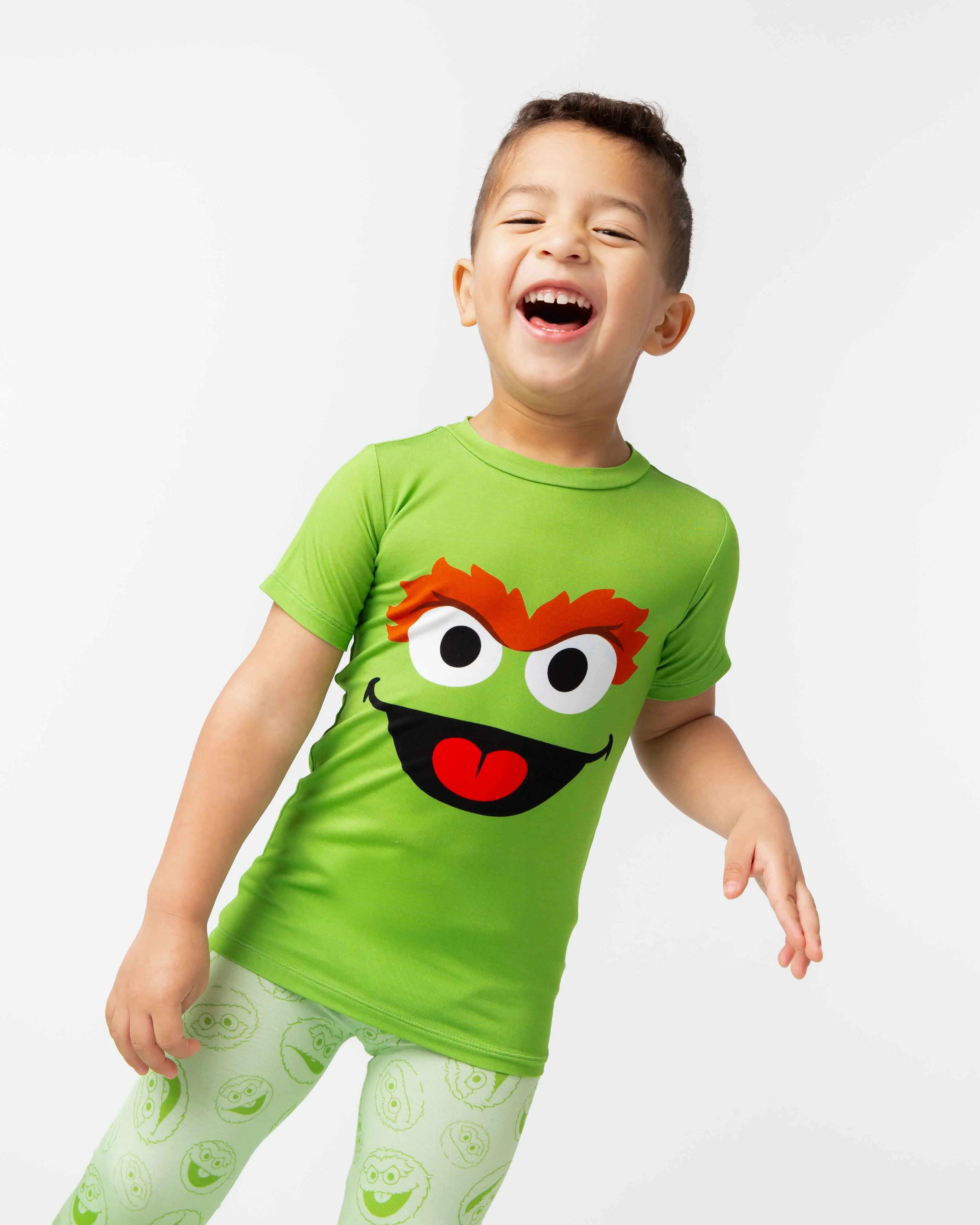 Sesame Street Oscar the Grouch Short Sleeve Pajama Set