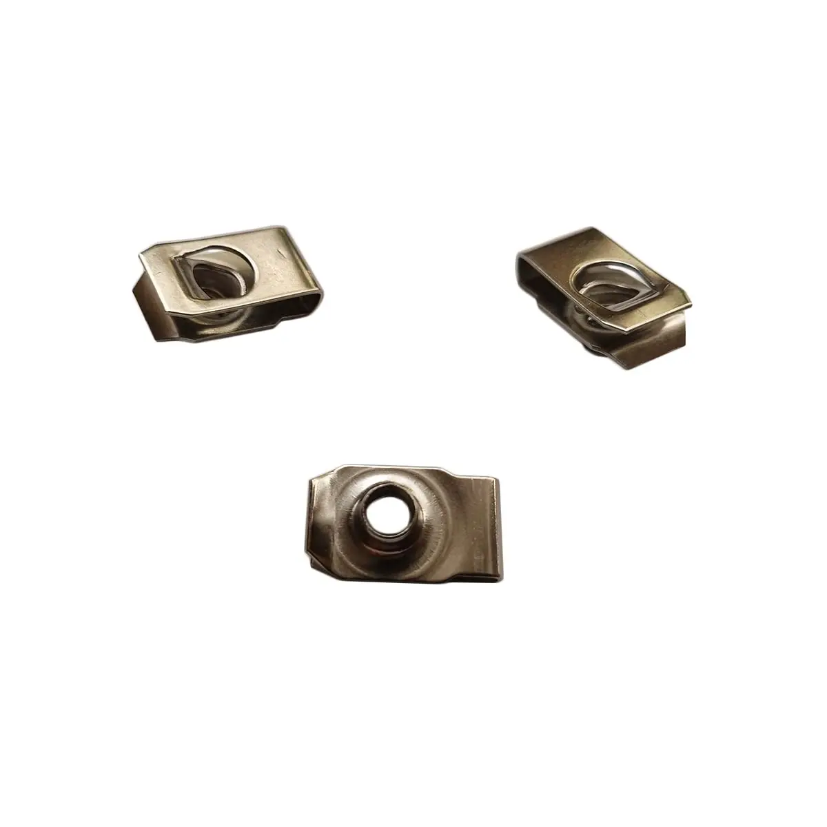 Zhoushi World M6 Stainless Steel U -Style Clip-On Nut,U-Type Fasteners (Pack of 35)