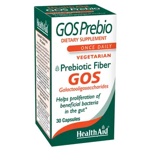 HealthAid GOSPrebio, Prebiotic Fiber, Once Daily, 30ct, Helps Proliferation of Beneficial Bacteria in The Gut, Galactooligosaccharides