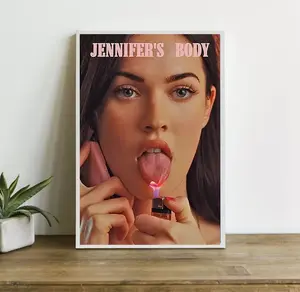 Jennifers Body Poster Aesthetic Horror Movie Sexy Girl Poster