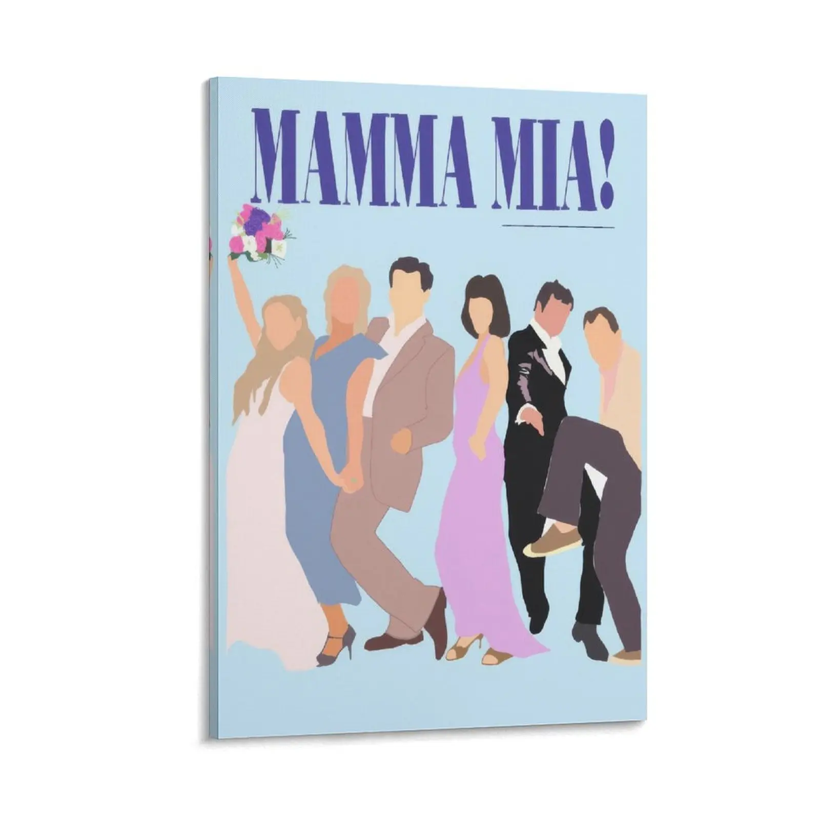 Mamma Mia Movie Vintage Canvas Poster Print - Customizable Multi-Size Decorative Vintage Print, Home Room Decor for Bedroom, Office, Ideal Wall Art Gift for Home Supplies Accents