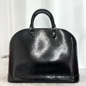 Pre-owned Louis Vuitton Alma Large Black Wave Monogram Bag|20649508 WWL