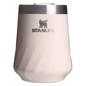 Stanley 11oz Stainless Steel Swirl Wine Tumbler Rose Quartz Gloss
