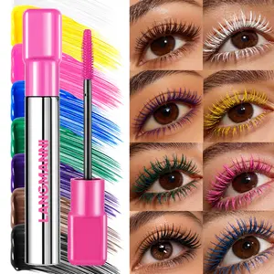 Colorful mascara curls up, slim, not easy to get dizzy, waterproof, quick drying, makeup holding and lasting mascara