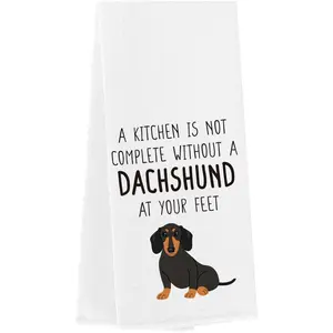 Funny Dachshund  Kitchen Towels Dachshund Gifts for Women Men Dachshund Lovers Dachshund Owner Waffle Weave  Towels Hand Towels Dish Towels Decor for Kitchen Bathroom 1423 Inches
