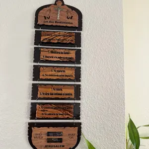 The 10 Commandments Wall Mount Memo Holder