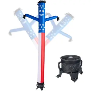 VEVOR Inflatable Tube Man with Blower, 6 ft Tall, Wacky Waving Wind Flying Inflatable Dancing Tube Guy with 1/15 HP IPX3 Waterproof Blower Fan, for Outdoor Advertising Business Store Party DecorationVEVOR Super Brand Day