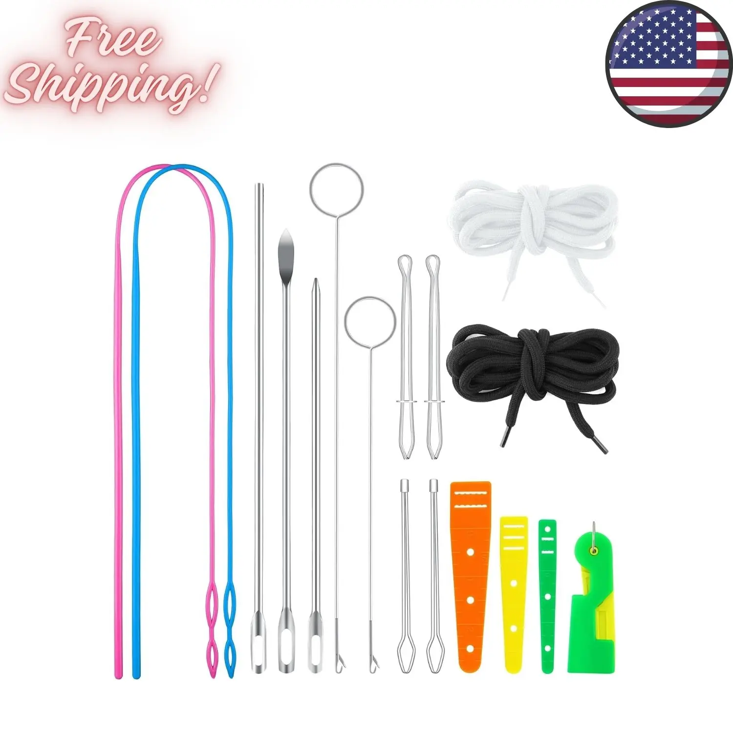 17 PCS Drawstring Threader Tool Set