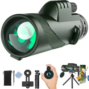 2025 Monocular Telescope, High Power Monocular Telescope (with Tripod And Smartphone Adapter) Adult High Power Monocular Telescope for Hiking And Hunting, Stargazing And Birdwatching, Outdoor Travel And Camping, New Year's Holiday Gifts