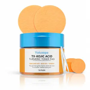 Kojic Acid & Turmeric Toner Pads – Gentle Exfoliating & Smoothing Care for Radiant-Looking Skin 70Pads